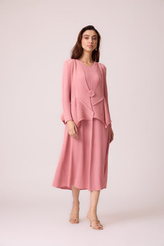 Cara Overlay Dress - Pink