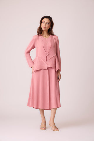 Cara Overlay Dress - Pink
