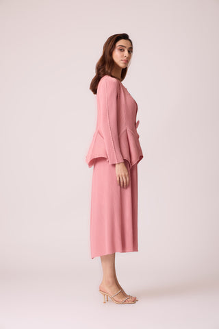 Cara Overlay Dress - Pink