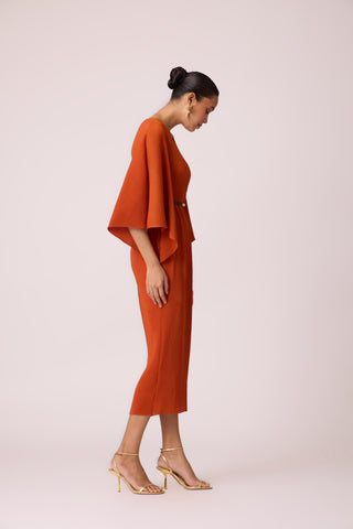 Tahita Dress - Dark Rust