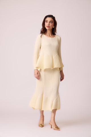 Amiele Skirt Set - Cream