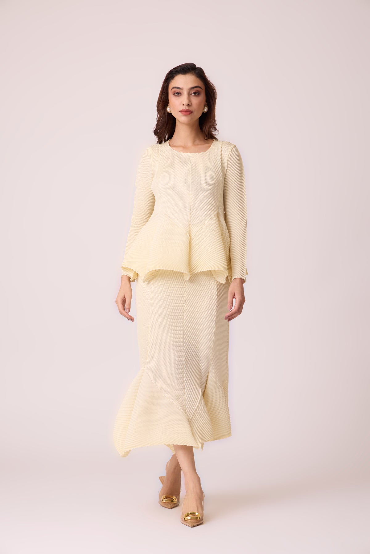 Amiele Skirt Set - Cream