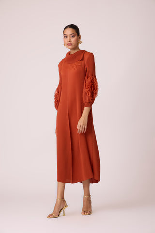 Hazel Dress - Rust Orange