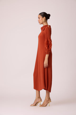 Hazel Dress - Rust Orange