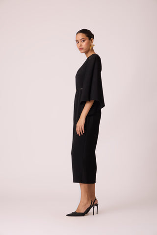 Tahita Midi Dress - Black