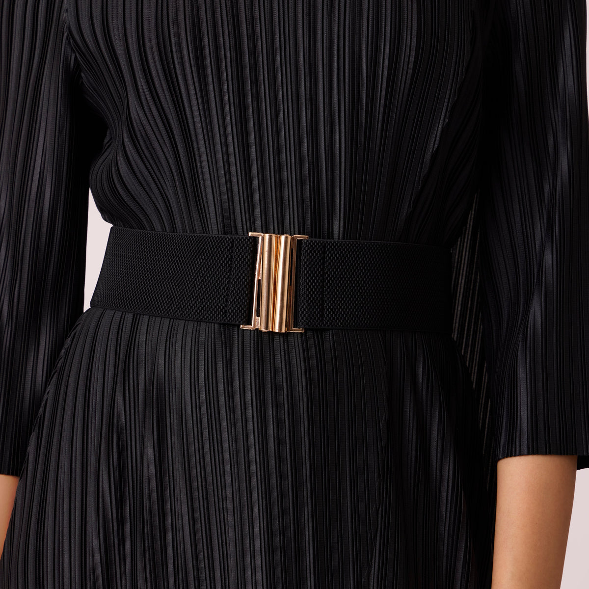 Basic Clasp Elastic Belt - 6cm - Black