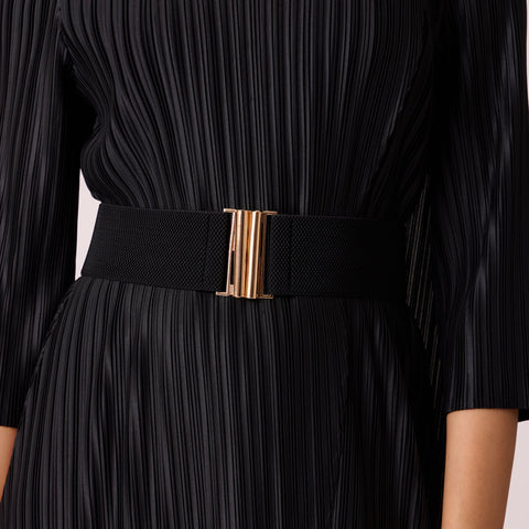 Basic Clasp Elastic Belt - 6cm - Black