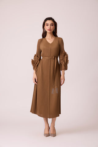 Emery Dress - Deep Taupe