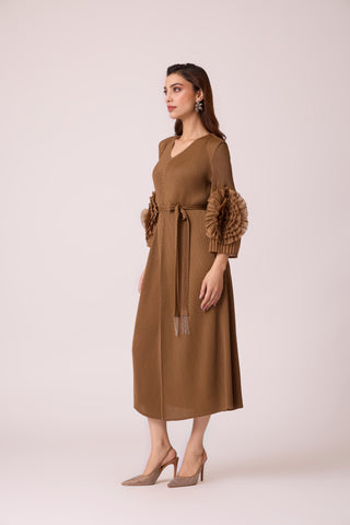 Emery Dress - Deep Taupe