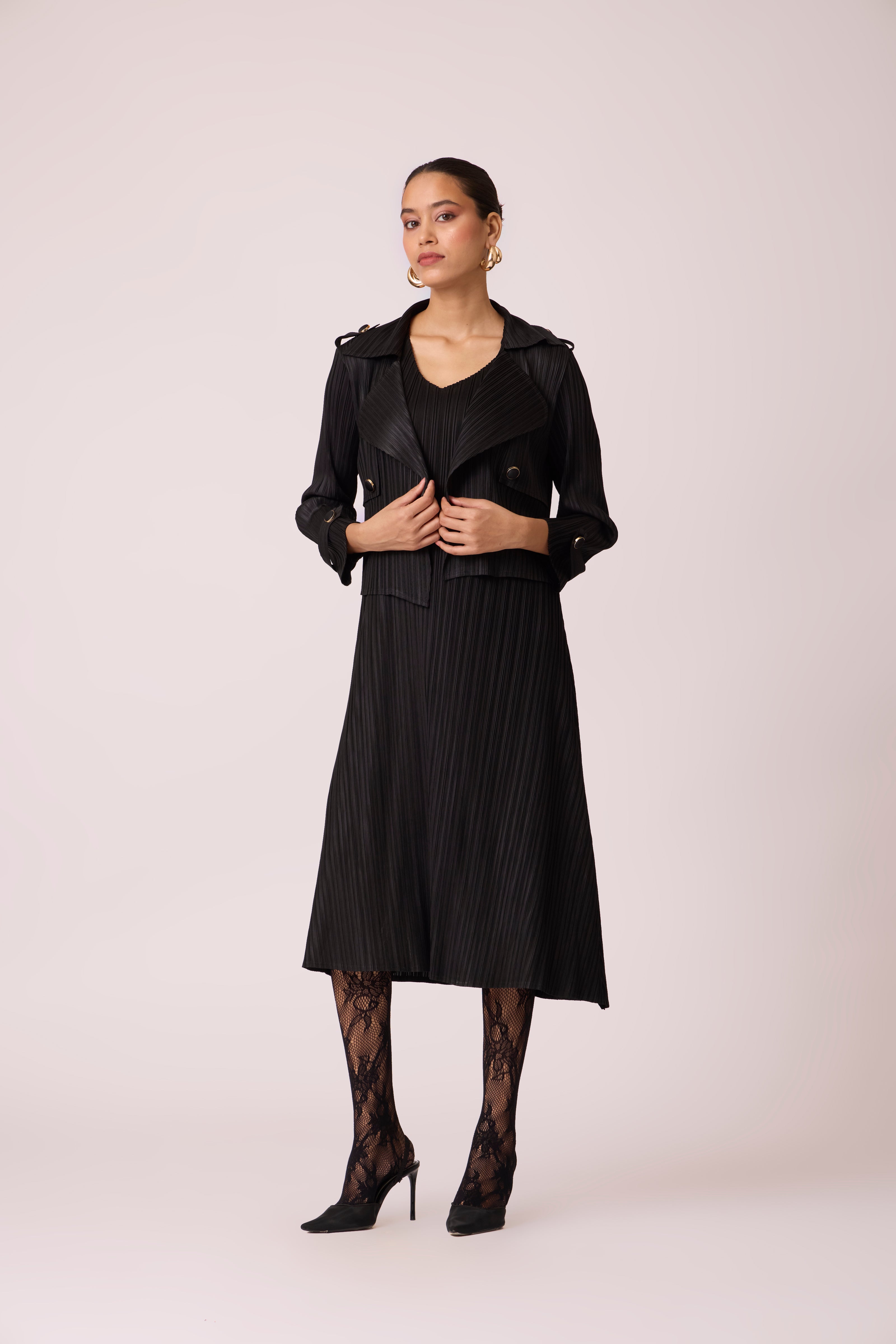 Olive Jacket Dress - Black Olive Jacket Dress - Black