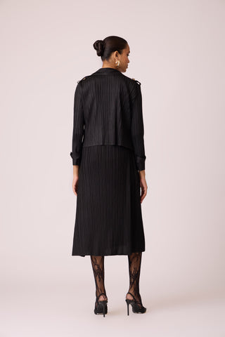 Olive Jacket Dress - Black