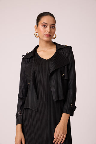 Olive Jacket Dress - Black