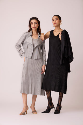Olive Jacket Dress - Grey