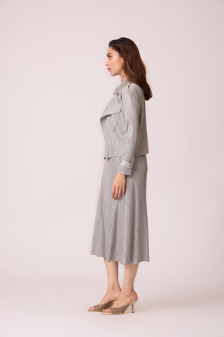Olive Jacket Dress - Grey