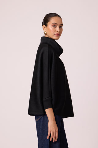 Sloane Batwing Top - Black