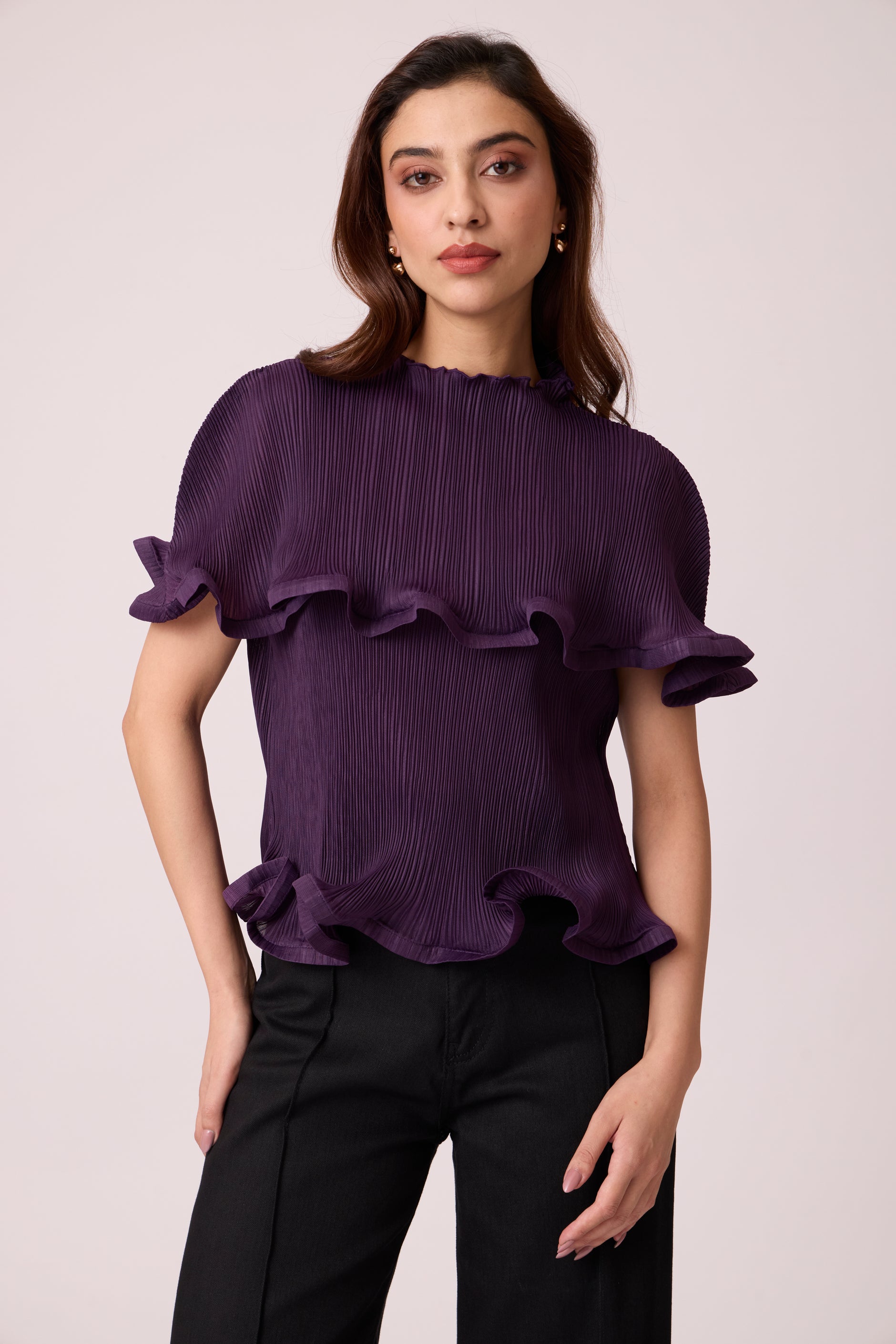 Buy Women's Pleated Tops Online at Best Prices - Scarlet Sage Buy Women's Pleated Tops Online at Best Prices - Scarlet Sage