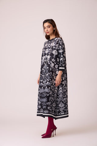 Naomi Printed Dress - Monochrome