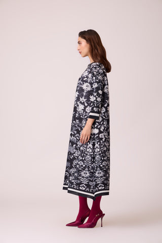 Naomi Printed Dress - Monochrome