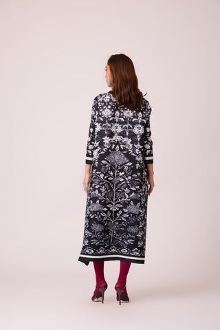 Naomi Printed Dress - Monochrome