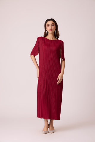 Fernanda Dress - Deep Red