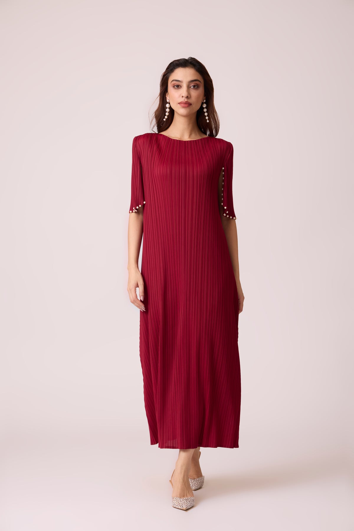 Fernanda Dress - Deep Red
