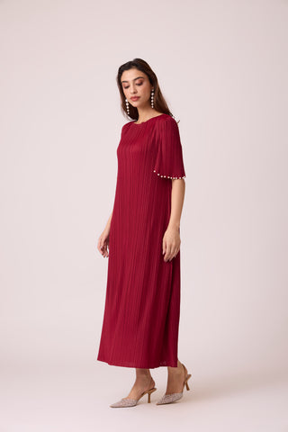 Fernanda Dress - Deep Red