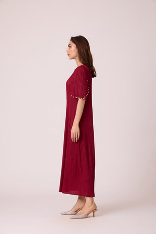 Fernanda Dress - Deep Red