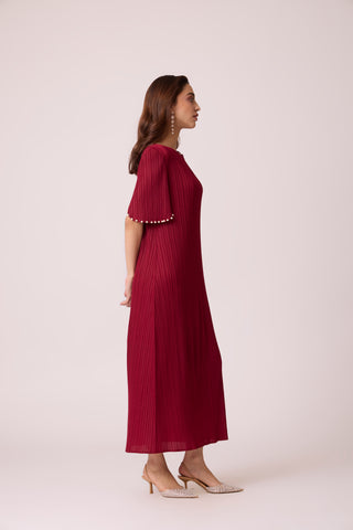 Fernanda Dress - Deep Red
