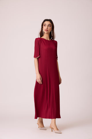 Fernanda Dress - Deep Red