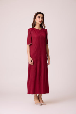 Fernanda Dress - Deep Red