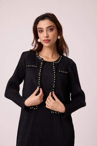 Wynona Jacket Dress - Black
