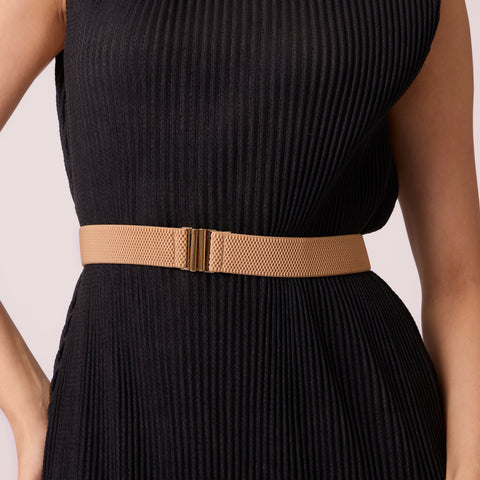 Basic Clasp Elastic Belt - 3cm - Taupe