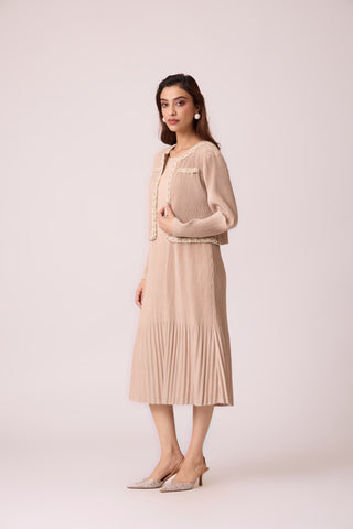 Wynona Jacket Dress - Beige