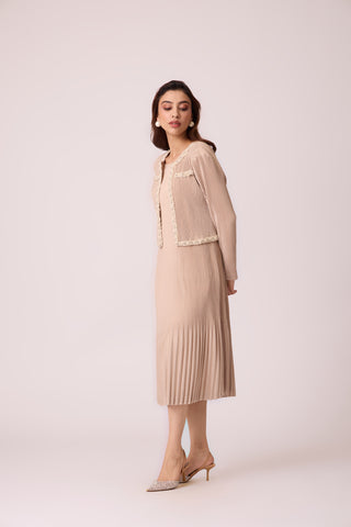 Wynona Jacket Dress - Beige