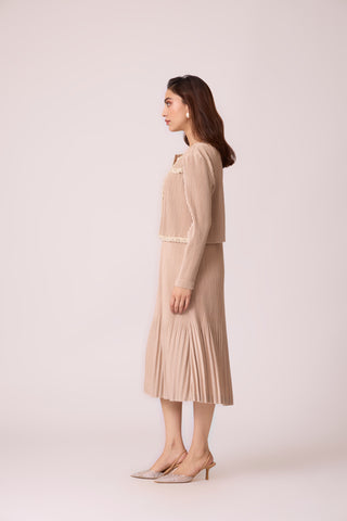 Wynona Jacket Dress - Beige