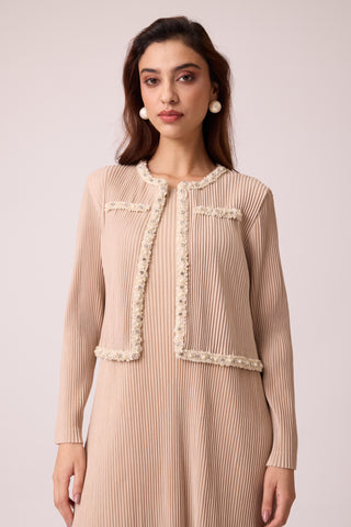 Wynona Jacket Dress - Beige