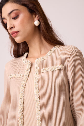 Wynona Jacket Dress - Beige