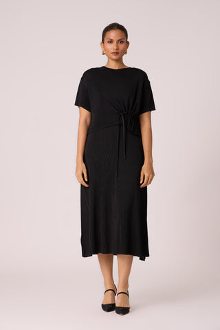 Elsie Cape Dress - Black