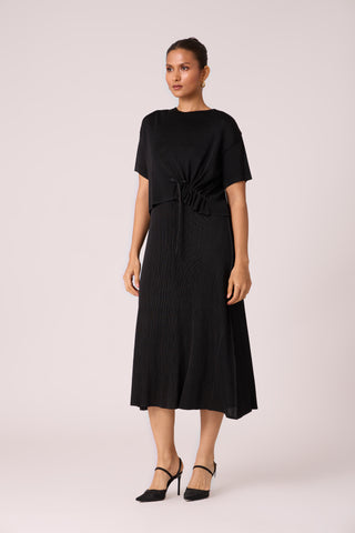 Elsie Cape Dress - Black