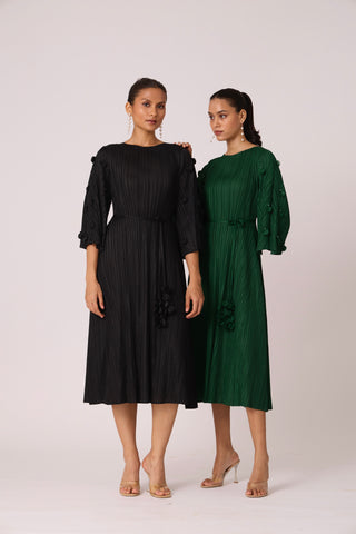 Annette Dress - Dark Green