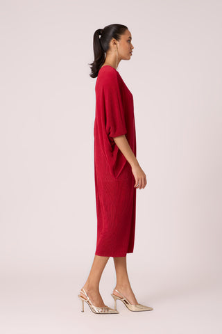 Blake Dress - Metallic Red