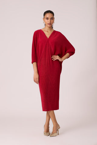 Blake Dress - Metallic Red