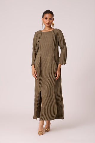 Imogen Dress - Dark Taupe