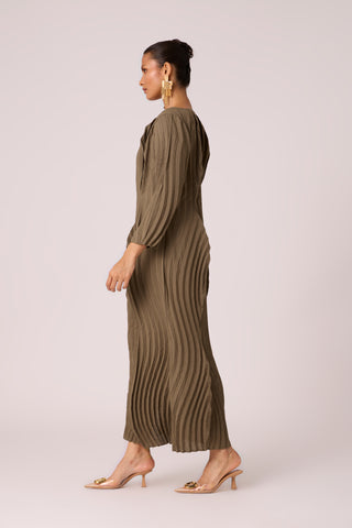 Imogen Dress - Dark Taupe