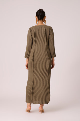 Imogen Dress - Dark Taupe