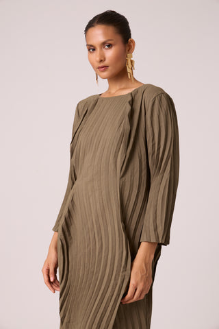 Imogen Dress - Dark Taupe