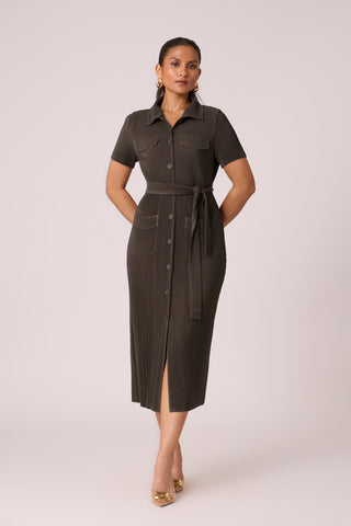 Maude Dress - Espresso Brown