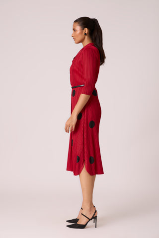 Teresa Dress - Dark Red