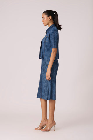 Devyne Denim Dress - Blue