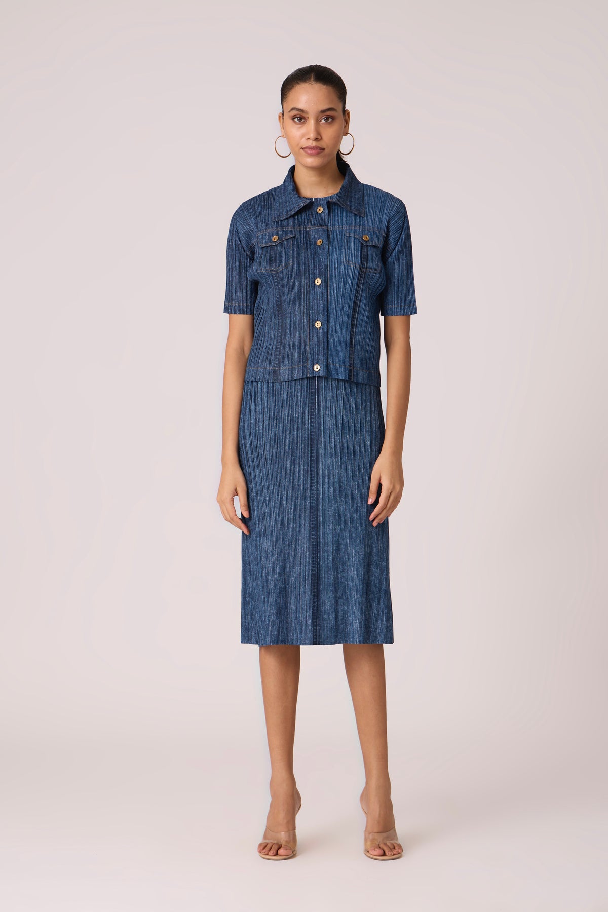 Devyne Denim Dress - Blue